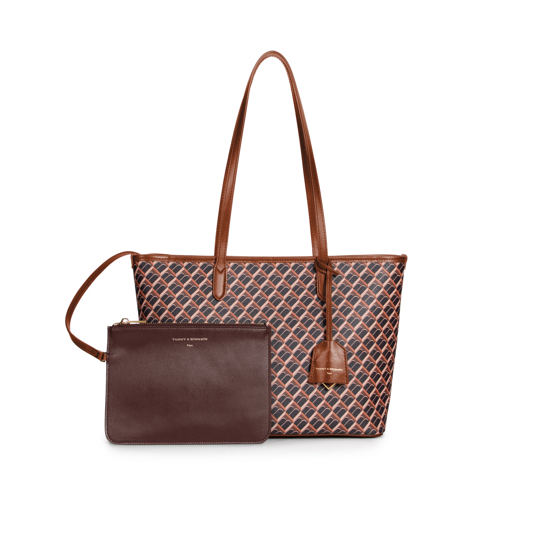 TOTE MONOGRAM PM - Brown