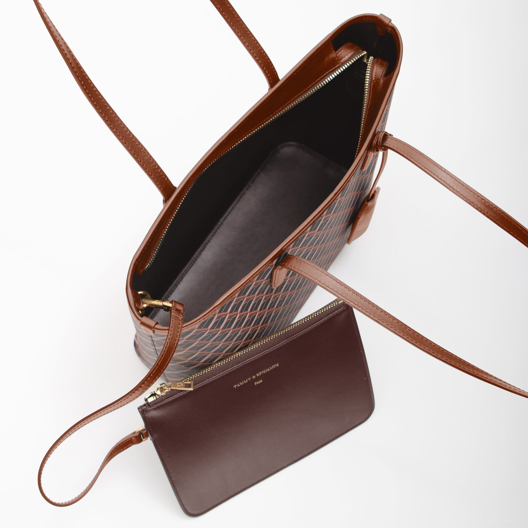 TOTE MONOGRAM PM - Brown