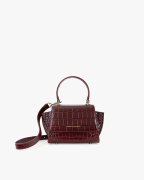 ALEXIA NANO - Bordeaux - Embossé Crocodile