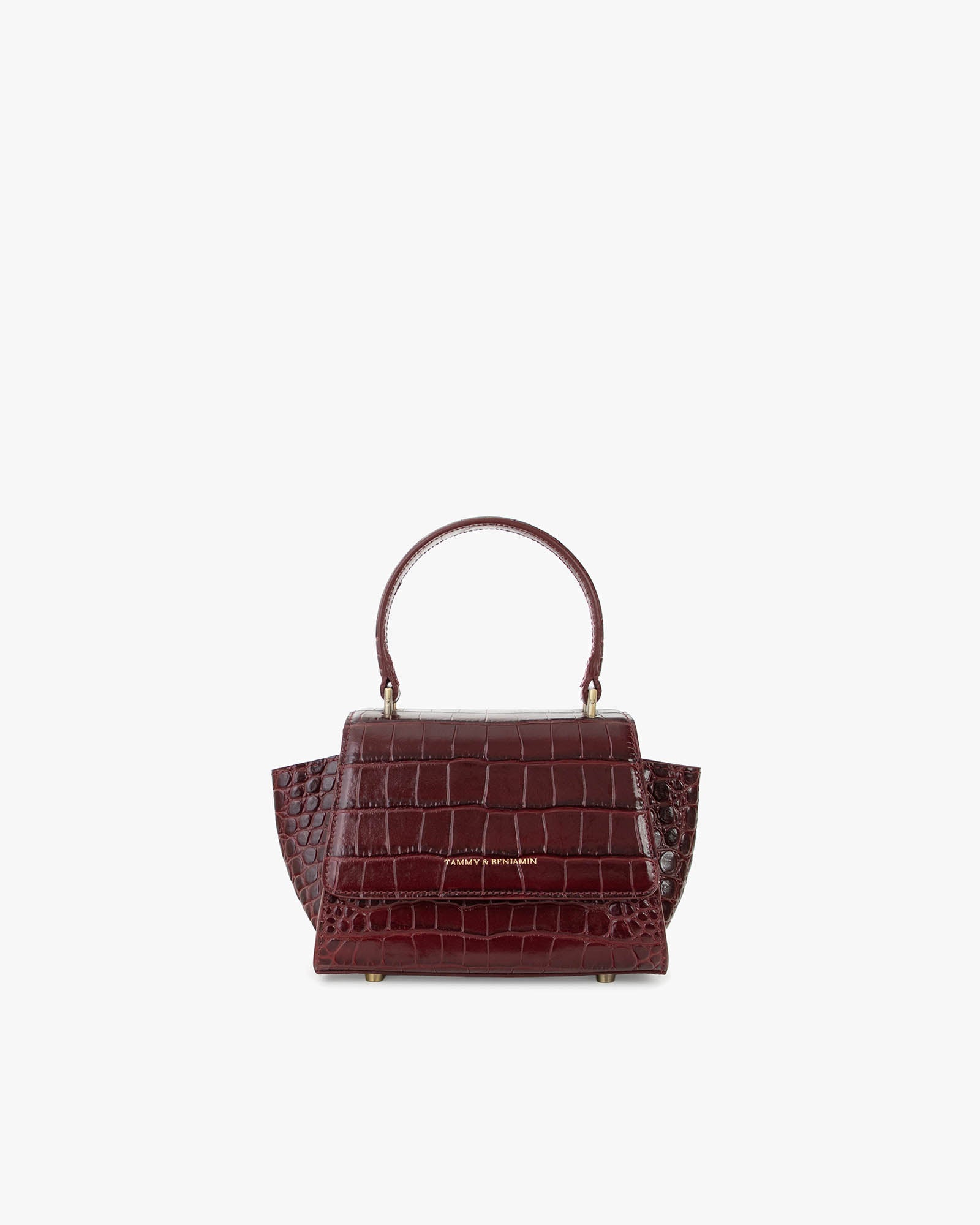ALEXIA NANO - Bordeaux - Embossé Crocodile