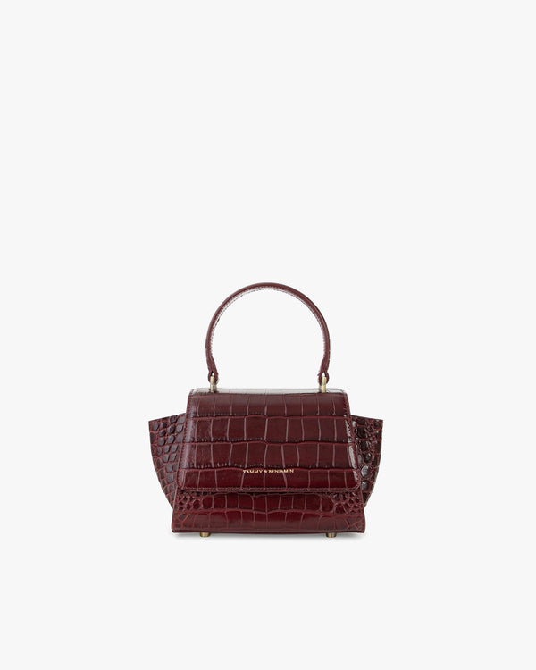 ALEXIA NANO - Bordeaux - Embossé Crocodile