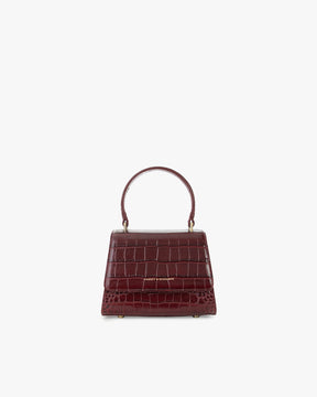 ALEXIA NANO - Bordeaux - Embossé Crocodile