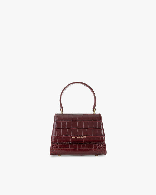 ALEXIA NANO - Bordeaux - Embossé Crocodile