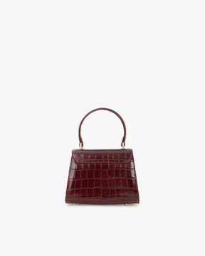 ALEXIA NANO - Bordeaux - Embossé Crocodile
