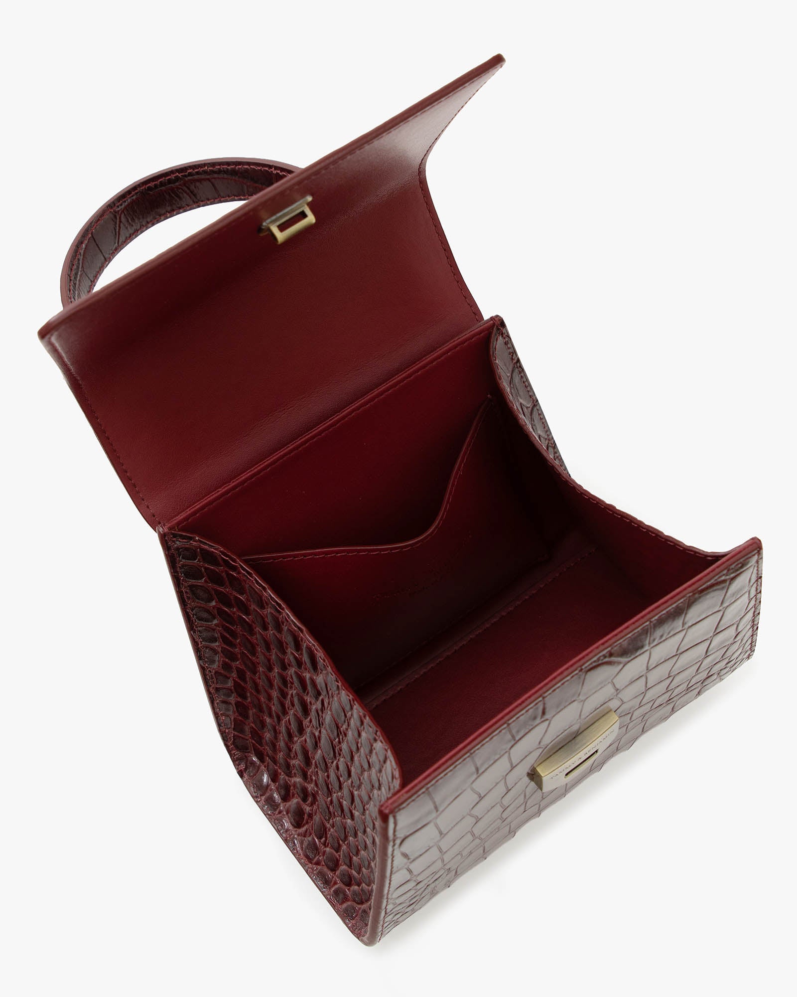 ALEXIA NANO - Bordeaux - Embossé Crocodile