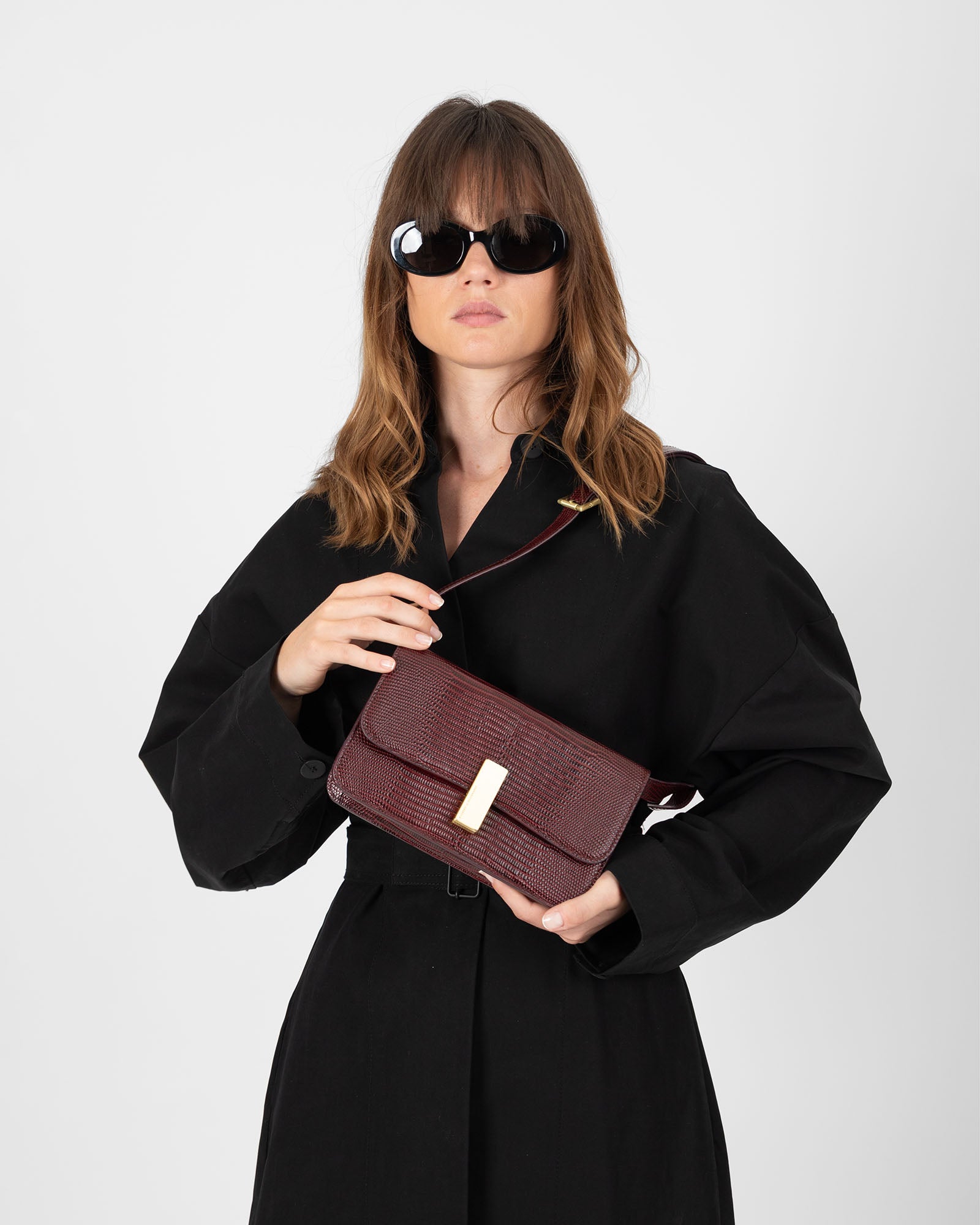 BLAKE - Bordeaux - Embossé Lézard