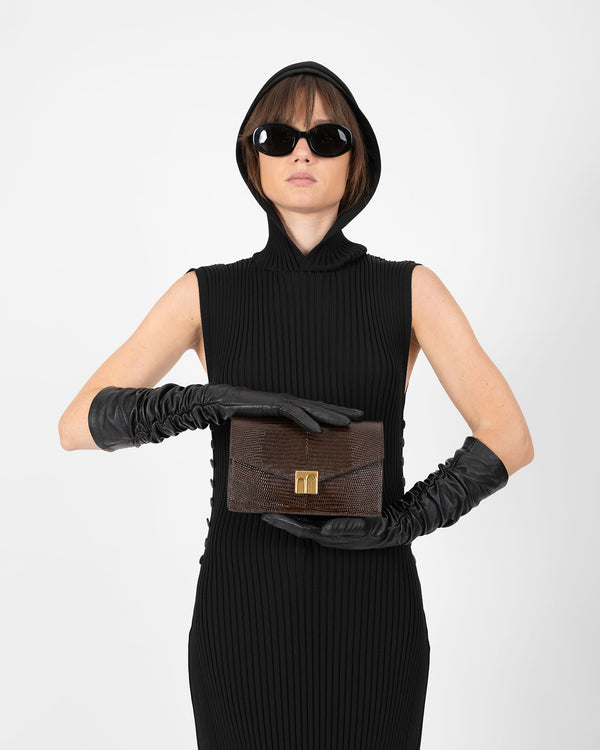 ELEANOR - Brun - Embossé Lézard