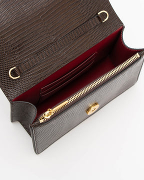 ELEANOR - Brun - Embossé Lézard