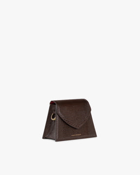 GABRIELLE - Brun - Embossé Lézard