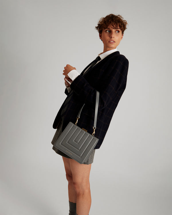 JUDE - Gris asphalte matelassé