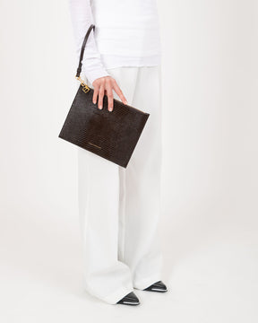 LANE - Brun - Embossé Lézard