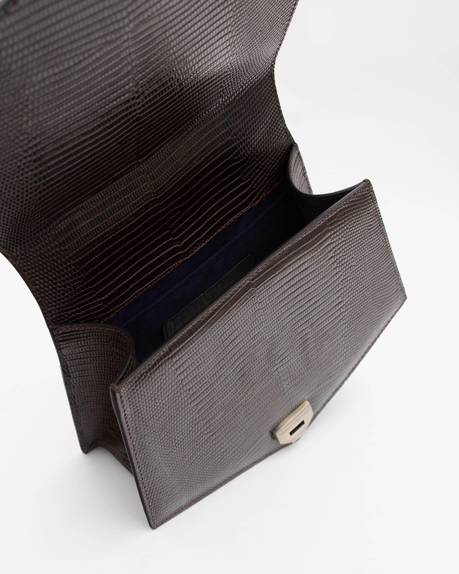 PENTAGONE - Brun - Embossé Lézard