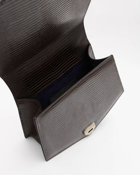 PENTAGONE - Brun - Embossé Lézard