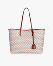 TOTE MONOGRAM - Tan et brun