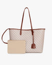 TOTE MONOGRAM - Tan et brun