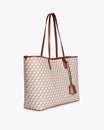 TOTE MONOGRAM - Tan et brun