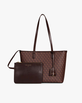 TOTE MONOGRAM PM - Chocolat