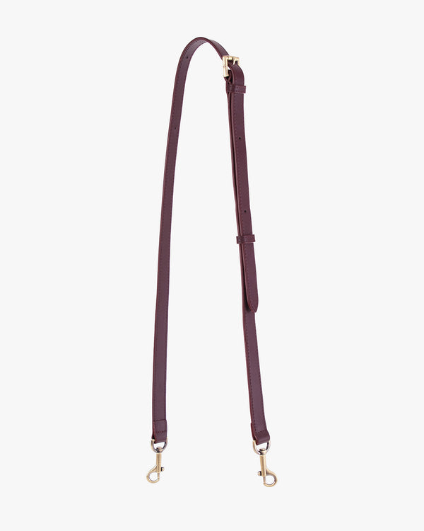 THIN ADJUSTABLE STRAP - Aubergine