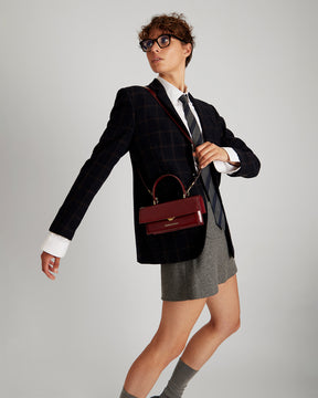 THEA MINI - Burgundy naplak