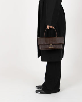 THEA - Brun - Embossé Lézard