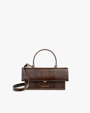 THEA - Brun - Embossé Lézard