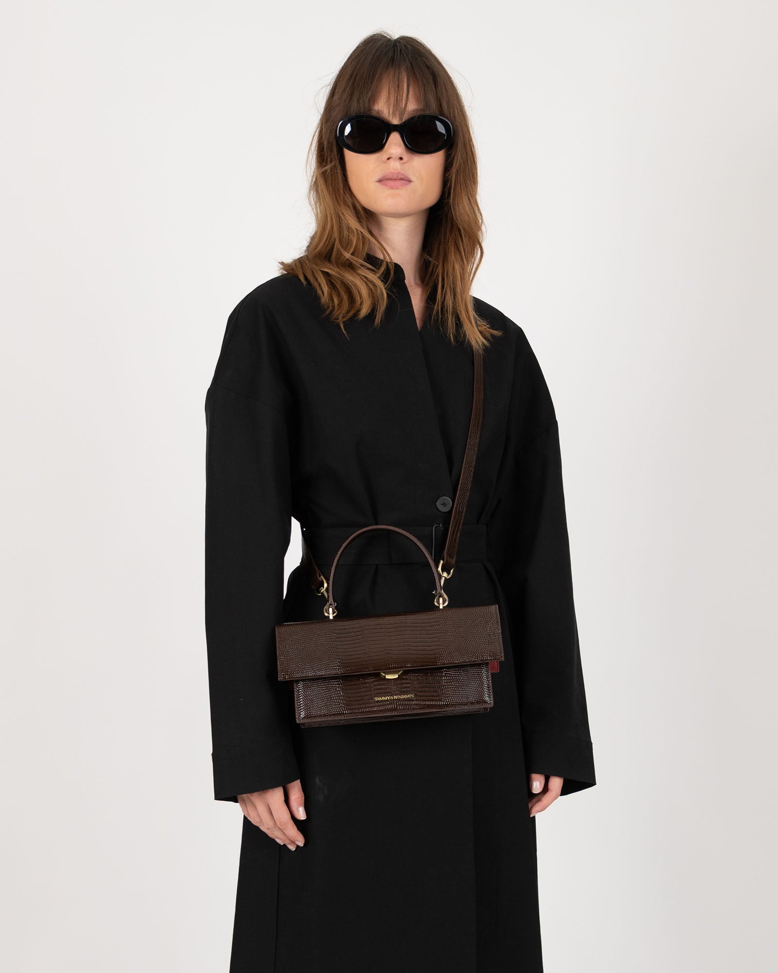 THEA - Brun - Embossé Lézard