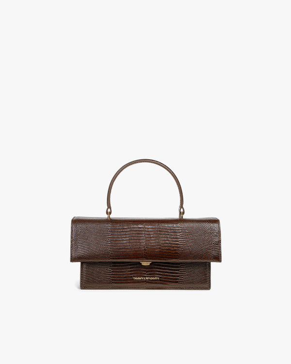 THEA - Brun - Embossé Lézard