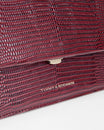 THEA - Burgundy - Lizard embossed