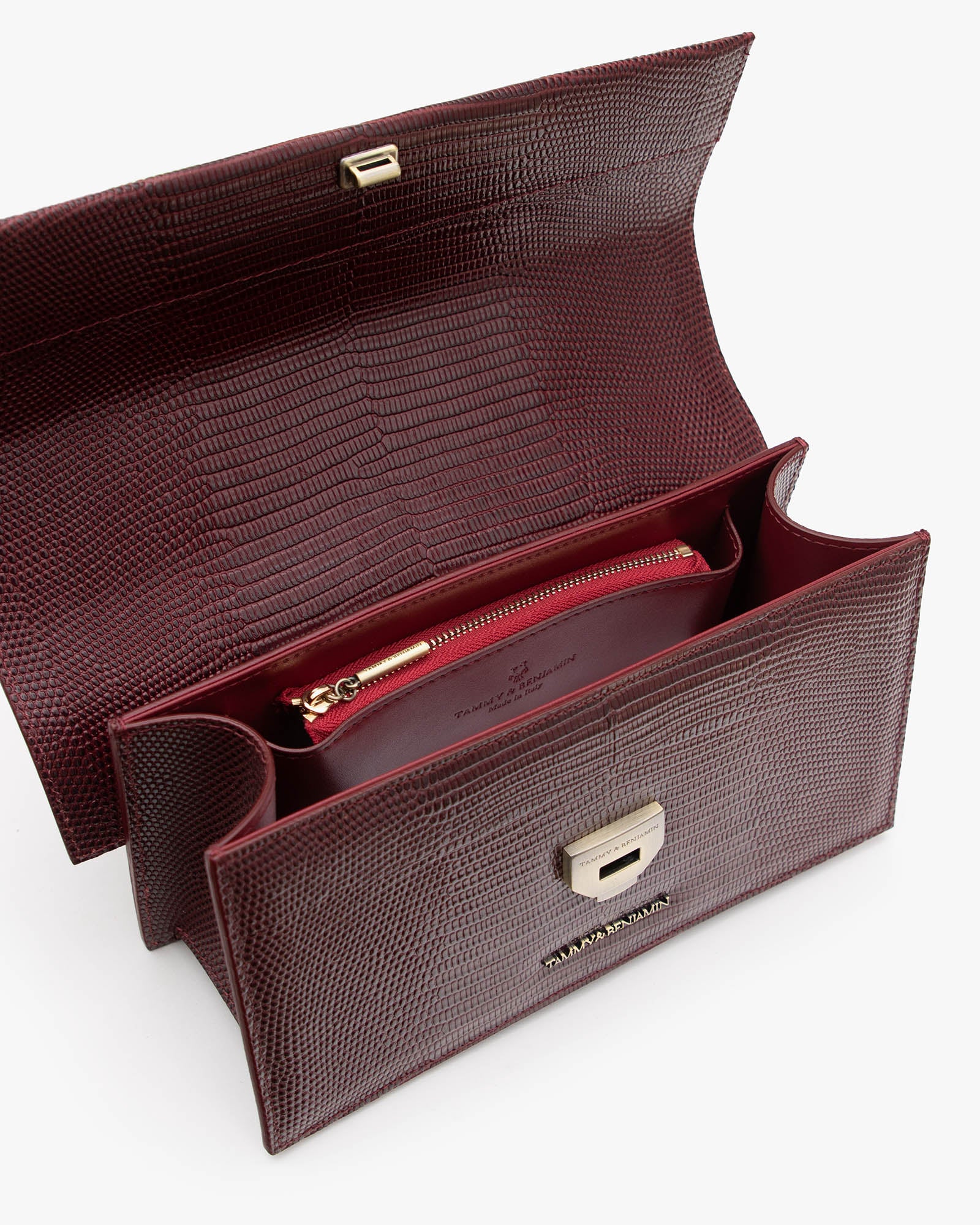 THEA - Mahogany - Embossé Lézard