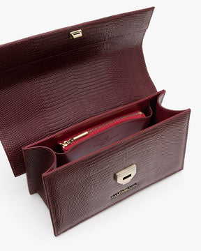 THEA - Mahogany - Embossé Lézard