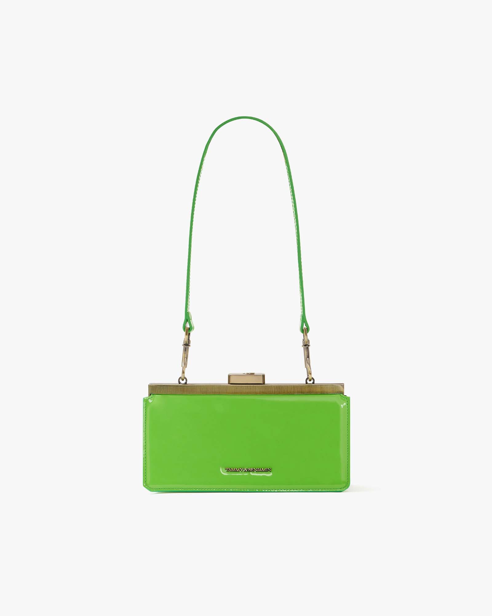 JEANNE BAGUETTE - Vert pomme|upsale-option--bandouliere-courte-vert-pomme-1