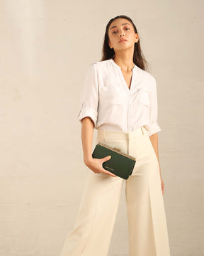 JEANNE BAGUETTE - Emerald green - Showroom Sale