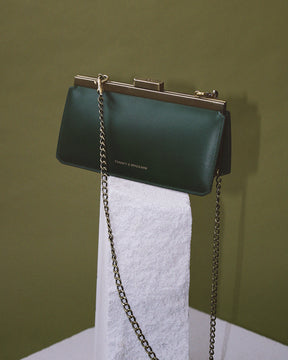 JEANNE BAGUETTE - Emerald green - Showroom Sale