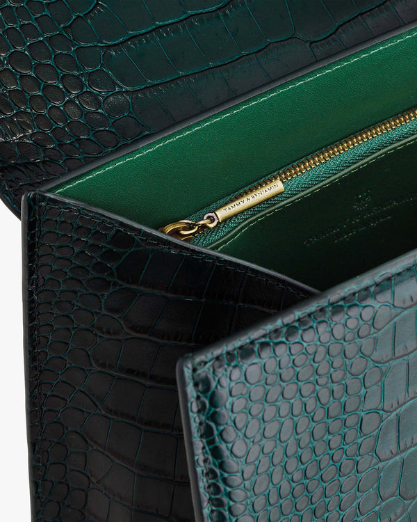 ALEXIA - Vert - Embossé Crocodile