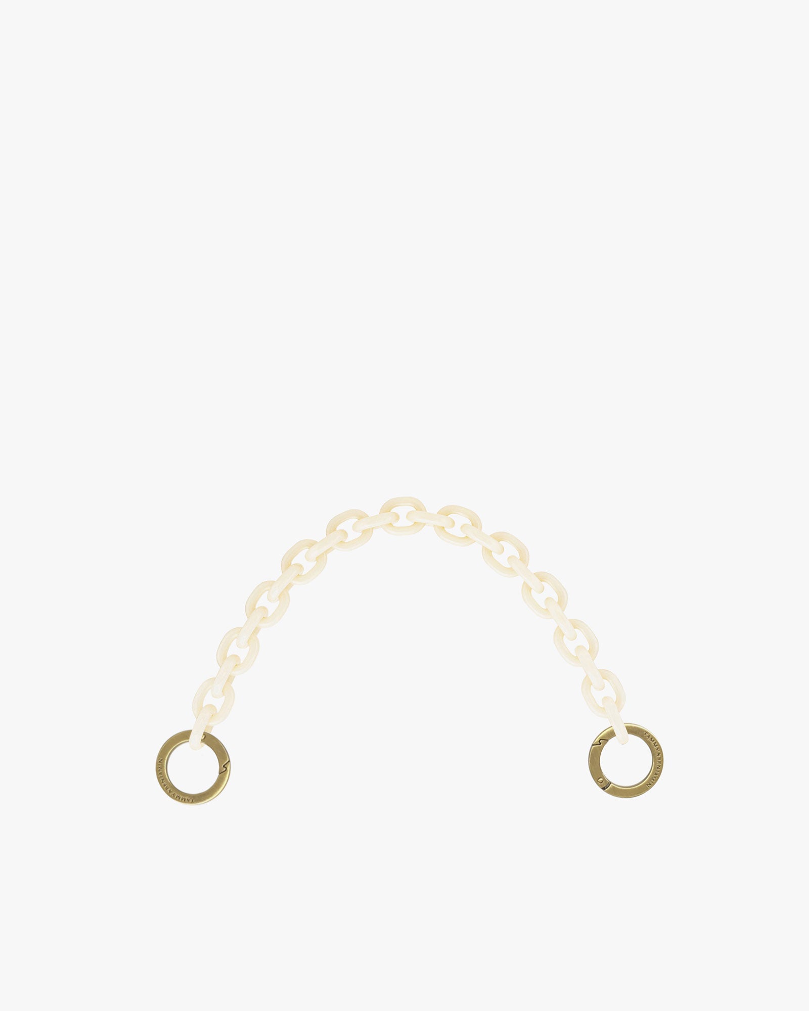 CHAÎNE COURTE - 40 cm - Résine ivoire-